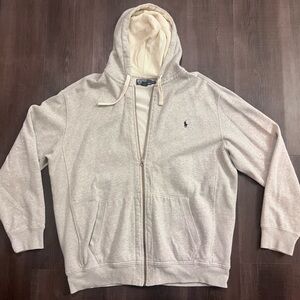 Polo by Ralph Lauren Mens Heather Grey Hoodie 2XLT Tall